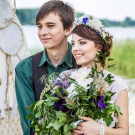 love story досвадебная фотосессия фотограф Киев Марина в стиле бохо
