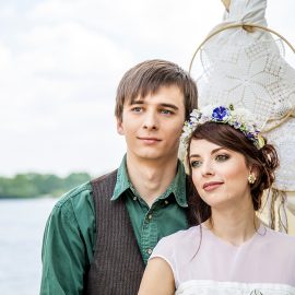 love story досвадебная фотосессия фотограф Киев Марина в стиле бохо