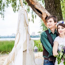 love story досвадебная фотосессия фотограф Киев Марина в стиле бохо