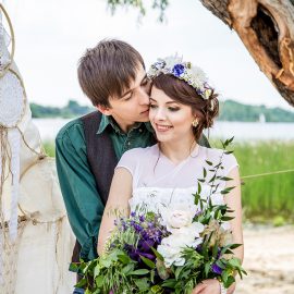 love story досвадебная фотосессия фотограф Киев Марина в стиле бохо