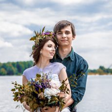фотосессия Киев фотограф Марина Праздничная Love story у реки на берегу Днепра