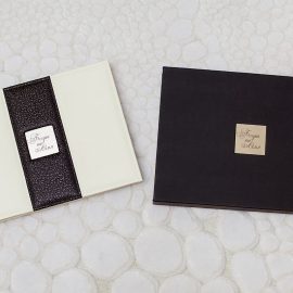 черно белая свадебная книга кожанная кожзам